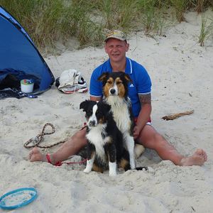 Ostsee mit Luna und Tango