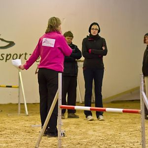 Anweisungen von der Trainerin