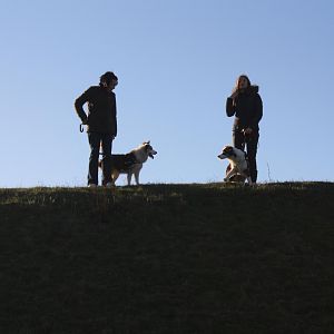 Lieschen mit Marly
                  Josi mit Simba