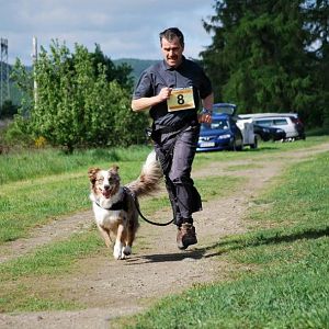 Ingo und Luke nach 2000 m. Ganz schön anstrengend!