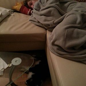 Frauchen und Mali komplett fertig :)