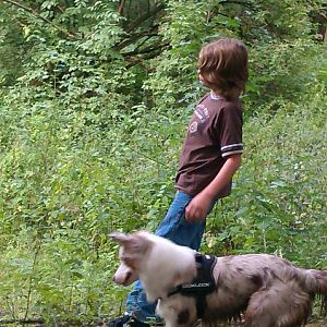 Enya ist einfach "KinderHund" durch und durch, egal ob bei meinen "Großen"  oder dem kleinen Halbbruder meiner drei