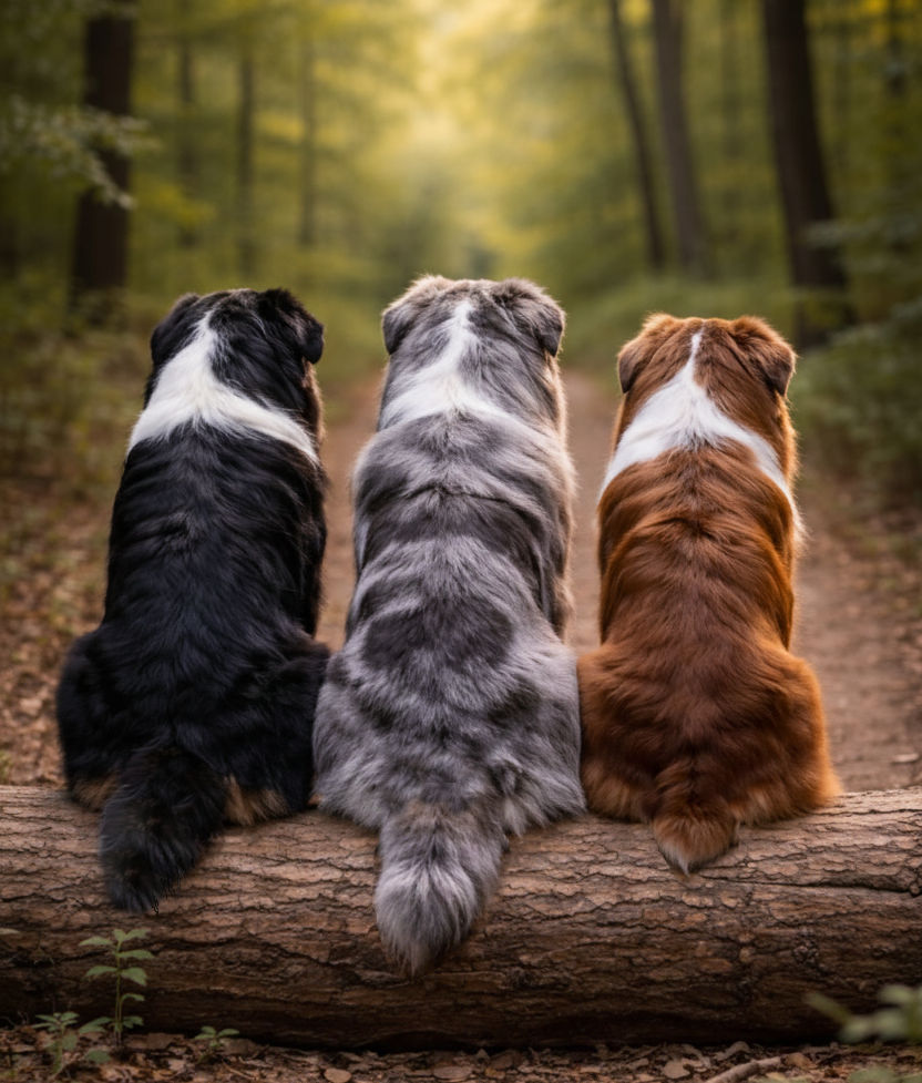 Australian Shepherds NBT Natural Bobtail Natürliche Stummelrute Australian Shepherds NBT Natural Bobtail Natürliche Stummelrute